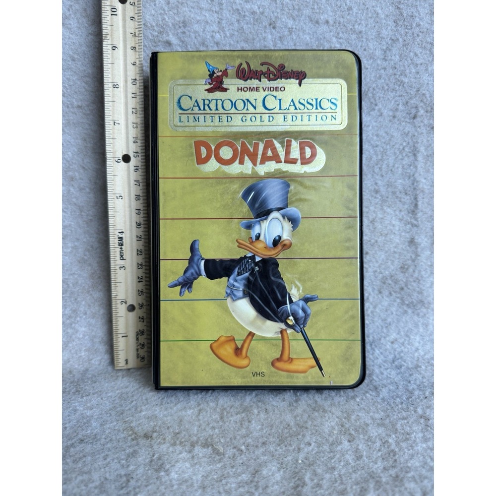 Donald Walt Disney Home Video Cartoon Classics Limited Gold Edition VHS Tape